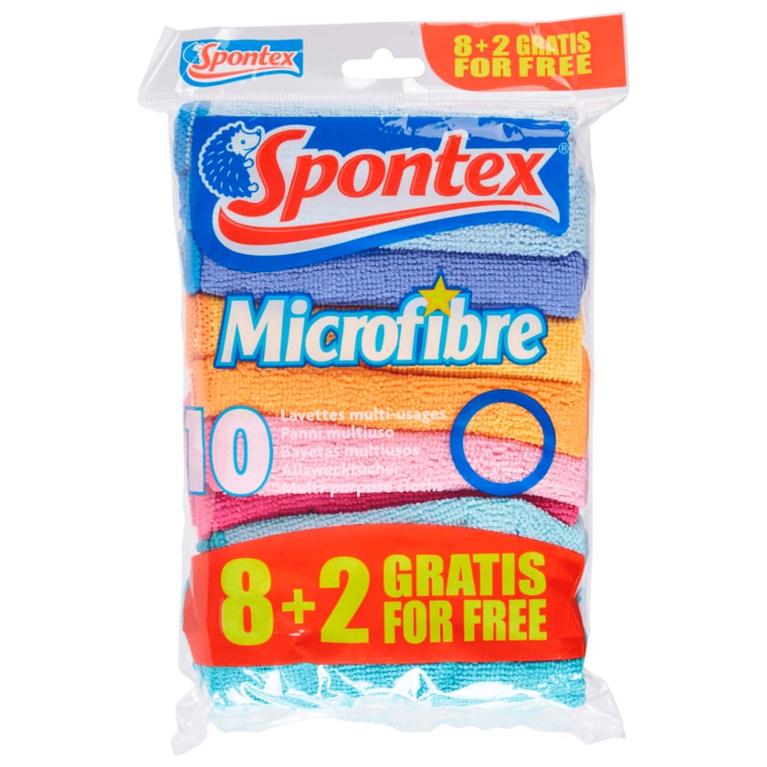 Spontex Microfibre Set 8+2 stk